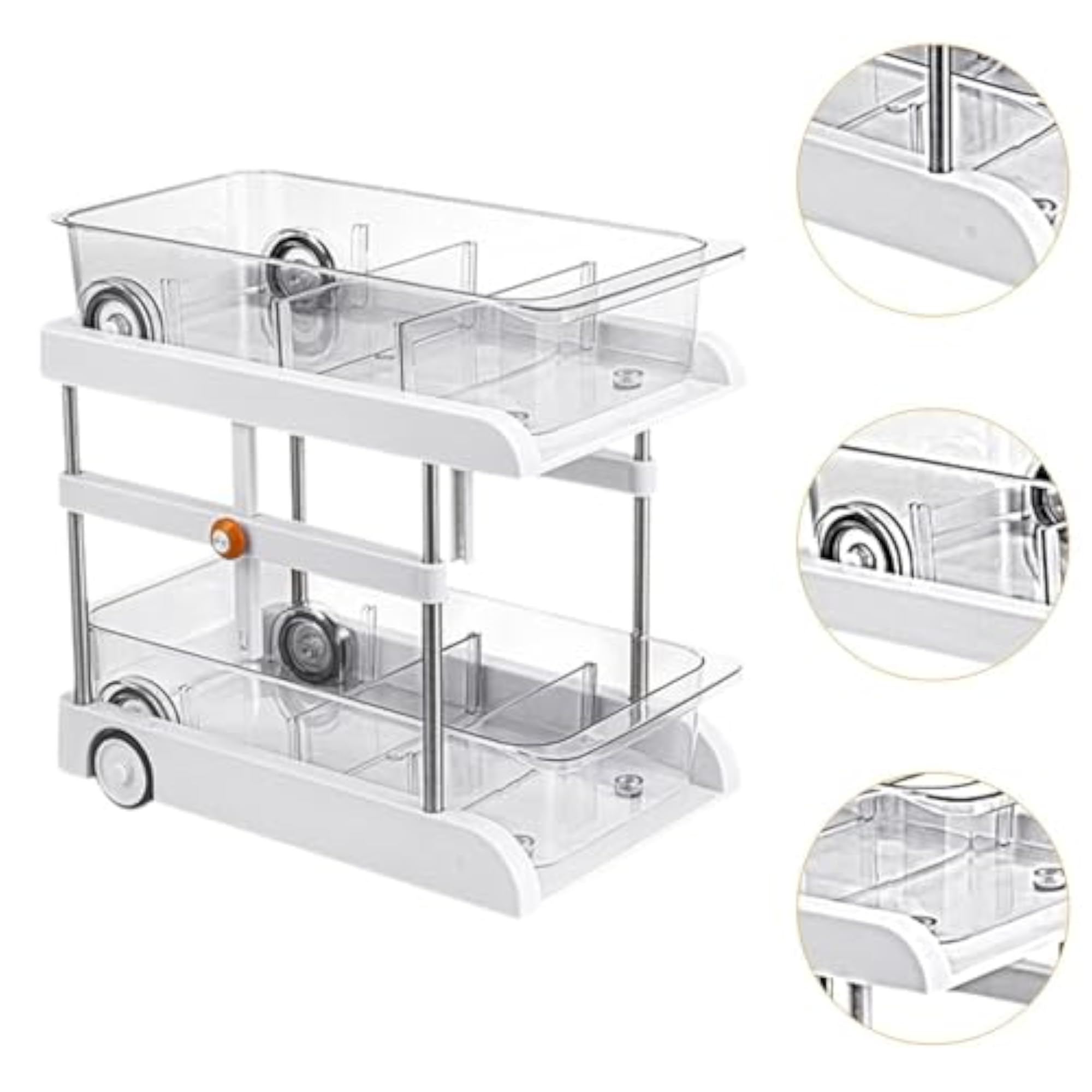 Kitchen Storage Under Cabinet Organizer Lightweight Height Adjustable