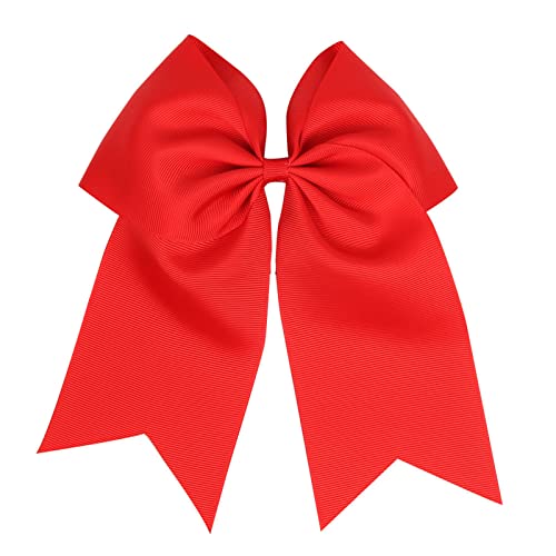 ZOONAI Frauen Teenager Mädchen Große Haarschleife Clip Haarschmuck Große Haarschleife Haarnadel Kopfbedeckung (Rot) Cover