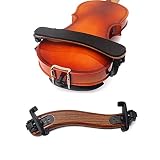Meech Violin Shoulder Rest 4/4-3/4 Size with Foldable Plastic FeetViolin Accessories Wood Grain Perf