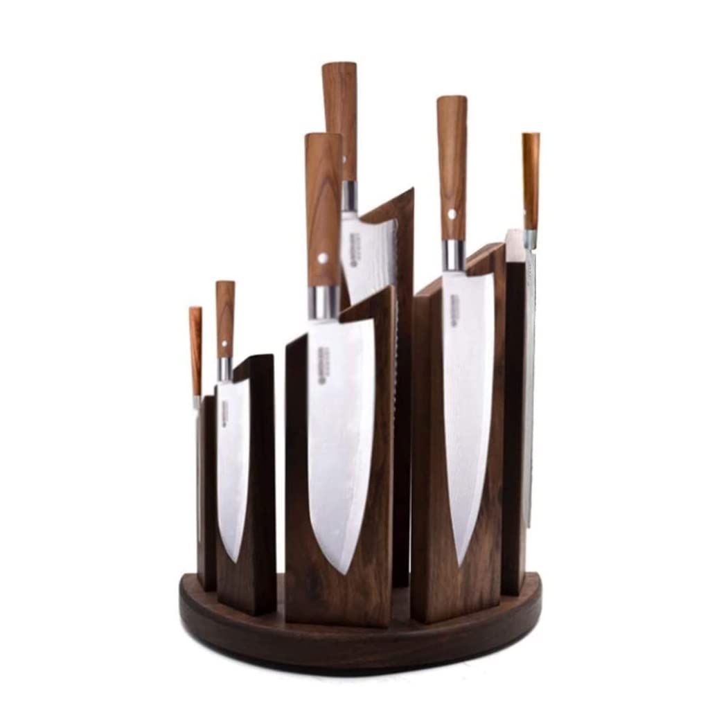 Support de couteaux magnétique : gain de place en bois robuste