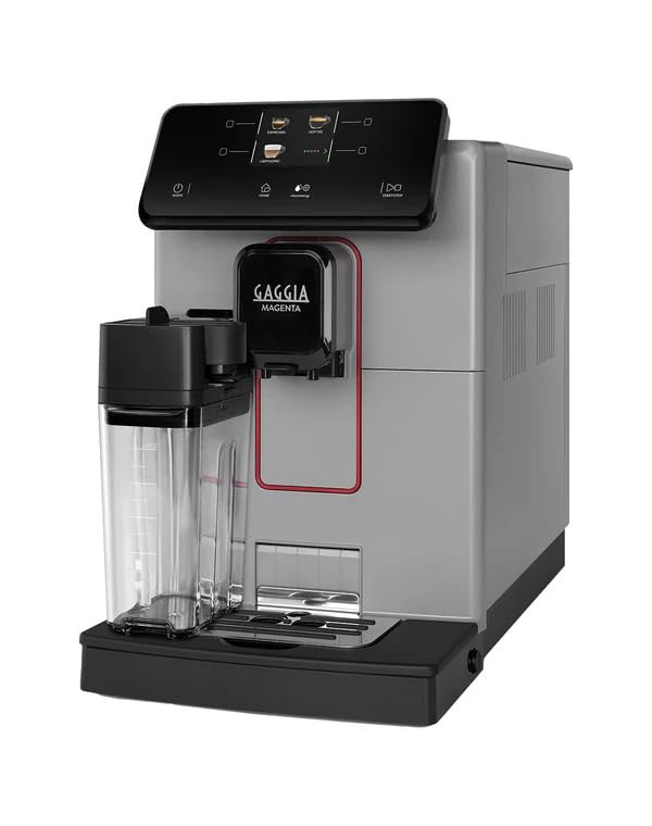 Image of Kaapi Solutions Magenta Prestige Super-Automatic Espresso Machine - Moon Grey, 12 One-Touch Beverages, Built-in Ceramic Grinder, Integrated Milk Carafe, TFT Display