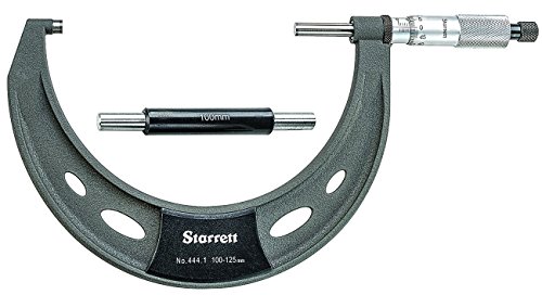 Micromètre extérieur Starrett 125 mm fini les erreurs de mesure mécanique