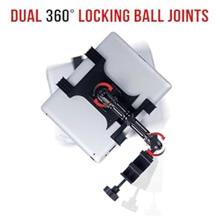 Tackform Tablet Mount for Microphone Stand - Professional Grade Holder - Compatible with iPad, Galaxy Tab, and More.