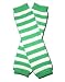 GREEN & WHITE STRIPES ST PATRICK DAY - Baby Leggings/Leggies/Leg Warmers - GIRLS OR BOYS & ONE SIZE by "BubuBibi"