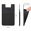 SS Card Holder for Back of Phone, Phone Wallet Stick-on Credit Card Sleeve Pocket Silicone Cell Phone Pouch Compatible for iPhone,Samsung Galaxy and Most SamrtPhones 4 Pack - Image 6
