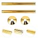 ARTIBETTER 2 Sets Heating Pipe Cover Radiator Pipe Hole Collar Water Guard Sleeve with Cover Water Pipe Plate Decorative Cover for Pipe Plastic Cover for Pipes Radiator Pipe Cover Golden Pvc