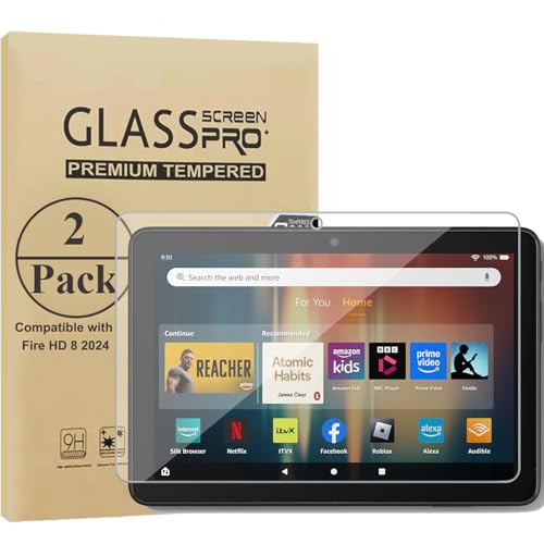 HunDun Protector de pantalla de cristal blindado para Lenovo Tab M7 (3rd Gen)[2 unidades], dureza 9H, 2.5D, protector de pantalla de cristal