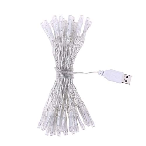 Cordão de luzes LED Uonlytech, luzes de corda de Natal, luzes LED para festivais de casamento (1 peç