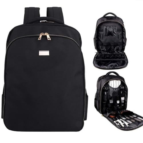 Miniatura 3 de Mochila De Barbero Portátil-Estuche De Viaje De Estilista De Pelo, Bolsa De Herramientas De Maquillaje Mochila De Viaje Multifunción Organizador De Cosméticos Caja De Almacenamiento