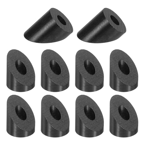 Rondelle coudée 6,35 mm inox T316 angle 45 balustrade câble fin de poteau bois métal noir uxcell