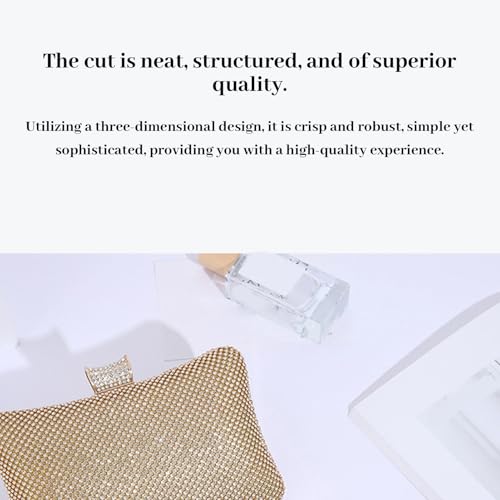 Pochette en strass et sac à main de fête avec chaîne chic