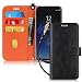 FYY Case for Samsung Galaxy S8, [RFID Blocking wallet Case] Handmade Flip Folio Case [Kickstand Feature] With ID and Credit Card Protector for Samsung Galaxy S8(NOT for S8 Plus) Black