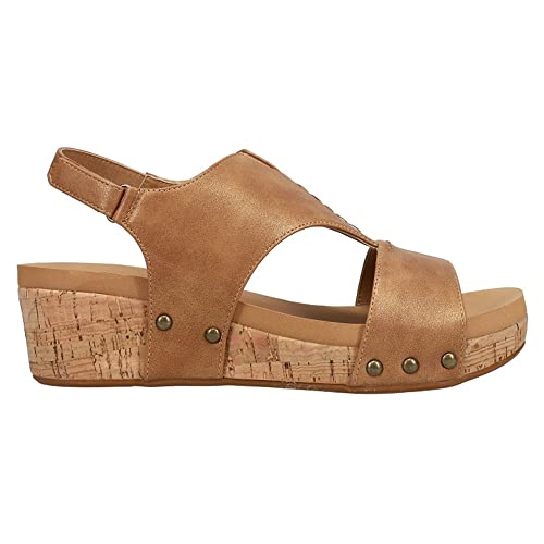 Corkys Footwear Womens Refreshing Casual Sandals, Brown, 10 #TOP2