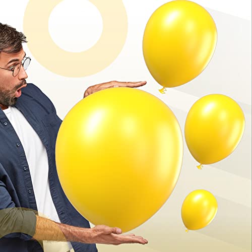 PartyWoo Gelbe Luftballons, 102 Stück Packung Mit 18, 12, 10, 5 Zoll für Luftballongirlande Arch Kit, Sonnenblume Themenparty, Geburtstag, Hochzeit