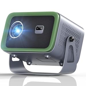 Videoprojektor 【Elektrischer Fokus/Keystone】 360° Rotating Mini Projektor 4K Unterstützt, 18000L WiFi6 Bluetooth Projektor Full HD 1080P, 50% Zoom, Retroprojektor, tragbar für Smartphone/HDMI/TV Stick