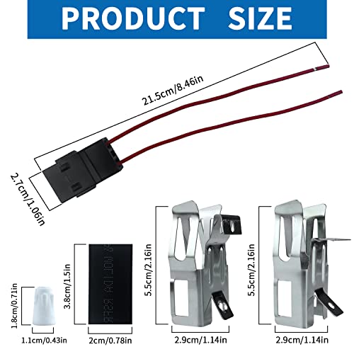 2 Pack Err117 Range Stove Element Plug Receptacle Block Terminal Compatible With Whirlpool Kenmore Electric Stove Range Burner Receptacle Kit 330031 814399,5303935058,Rr109,Ap3075808,6130-115 #TOP1