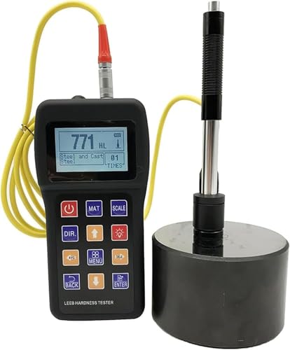 Image of Leeb Hardness Tester Meter,Metals Durometer Tester,170 to 960 HLD HL HB HRB HRC HRA HV HS with Standard D Type Impact Device