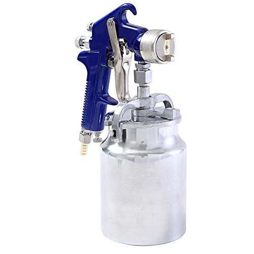 ORAZIO Air Paint Spray Gun, 1000ml Capacity 1.8mm Copper Nozzle Professional Quality Heavy Duty High Pressure Large Volume Suction Feed Cars Trucks Furniture Painting Gun 221261A