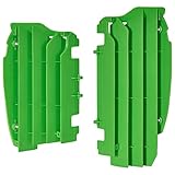 Polisport 8456000002 - Set Di Griglie Per Radiatore In Polipropilene Resistente E Durevole Senza Hardware Compatibile Con Le Moto Kawasaki In Colore Verde - 2