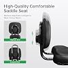 RainFlowwer Bike Seat With Backrest, Oversized Comfortable Ergonomic Design Bicycle Saddle for Men and Women Adjustable Height Bike Saddle for Tricycle Mountain Commuter Electric Bike Motorcycle #4
