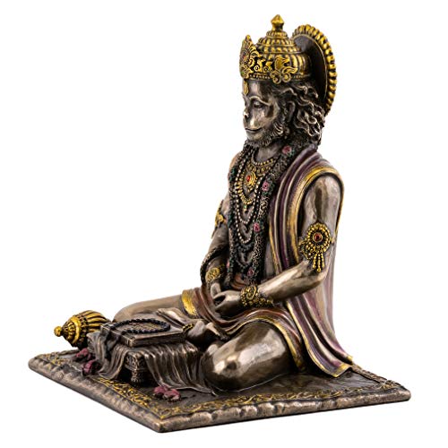 Estatua Hanuman dios hindú de fuerza 7.5 in miniatura 2