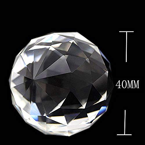 Airsun Crystal Suncatcher 40Mm Pendant Sphere, Chakra Prism Ball Feng Shui Decoration, Rainbow Maker & Window Chandelier Hanging Ornament (Crystal, 40Mm) #TOP6