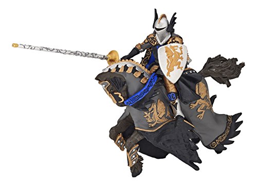 Papo Dragon Black Prince and Horse Toy Figure