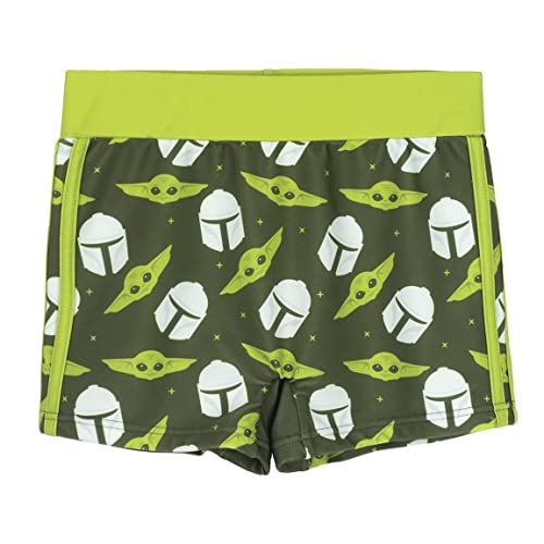 CERDÁ LIFE'S LITTLE MOMENTS - Maillot de Bain Boxer pour Garçon en 85% Polyester et 15% Elastane avec Une Doublure 100% Polyester et des Personnages de The Mandalorian...