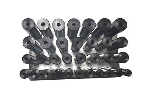 33Pc Center Transfer Punches Set Machinists Tool Punch Stand Heat Treated Steel Black Industrial Oxide Finish #TOP1