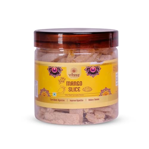 Vilaas Dried Mango Slice 100 Gm |Delectably Sweet and Tangy Snack for an Exquisite Taste Experience| Hygienically Prepared & Packed