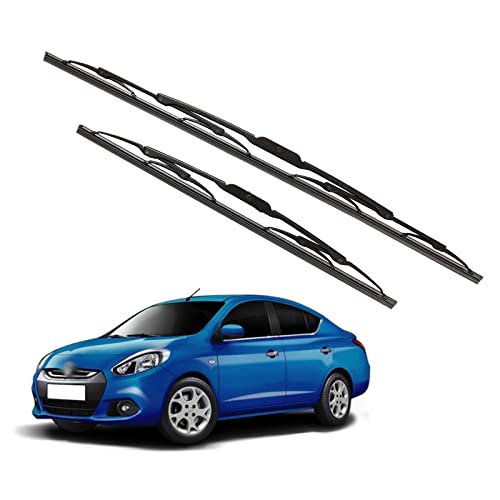 Image of Kylo Windshield Wiper for SCALA /Conventional and Traditional Metal Type Windshield Water Repellency Scratch Proof Metal Wiper Blades Suitable for SCALA (Driver Side - 22 inch, Passenger Side - 16 inch)