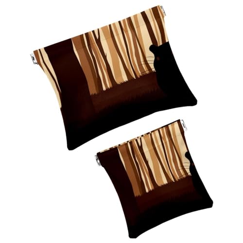 Borse cosmetiche tascabili da borsa per il trucco impermeabile senza cerniera custodia per a chiusura automatica per ragazze mini per - Bandiera della Russia donna pelle