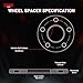 Cmd motoring 5x108 Wheel Spacers 5mm Forged CNC Machined Spacer Hubcentric Compatible with Ford Fusion/Focus/Taurus,Lincoln LS/Mark VIII,Jaguar XF/XJ/XK/XE/S-Type - 63.4mm Hub Bore M12x1.5 Stud 2Pc