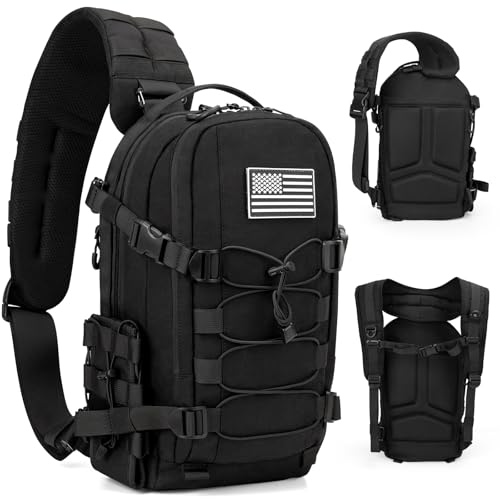 Jueachy 2-in-1 Tactical Sling Bag