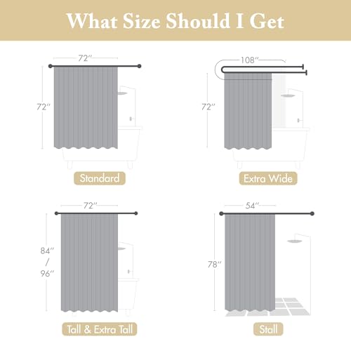 Image of Madison Park Amherst Fabric Yellow Shower Curtain, Pieced Transitional Simple Shower Curtains for Bathroom, 72 X 72, Clear Lemon
