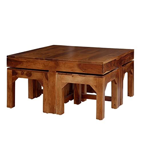 Image of Sheesham Wood Coffee Table (7)