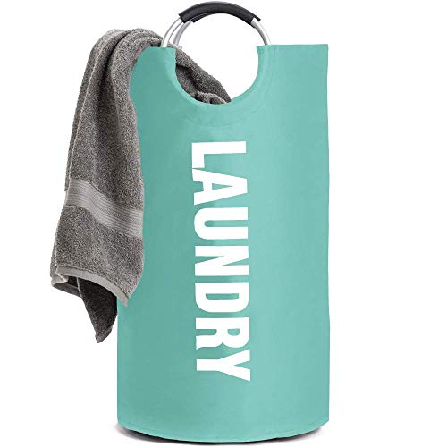 Gorilla Grip Ironing Board Cover And Laundry Basket, Ironing Board Cover Size 15X54 In Turquoise Color, Laundry Basket 15 L X 28 H In Turquoise, 2 Item Bundle #TOP5