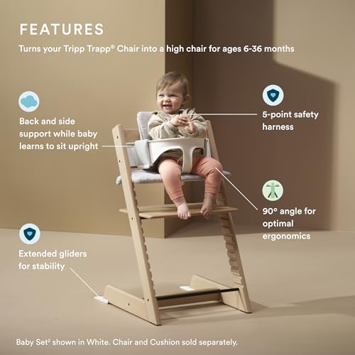 Image of Stokke Tripp Trapp Baby Set, Ages 6-36 Months, Heather Mauve