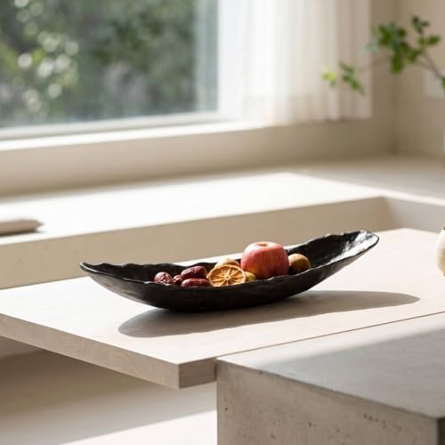 Cuenco frutero de gran capacidad con base irregular de aluminio duradero 8