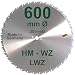 Produktbild HM Sägeblatt 600 x 28 mm LWZ Hartmetall Präzision Kreissägeblatt 600mm Wechselzahn mit Spanabweiser Naturholz Brennholz Hartholz Leimholz Sägen Wippsäge Tischkreissäge Kreissäge Kappsäge Brennholzsäge