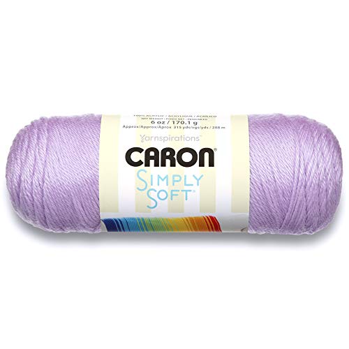 Image of Caron H970039717 Simply Soft Solids Yarn (4) Medium Gauge 100% Acrylic - 6 oz - Orchid - Machine Wash & Dry