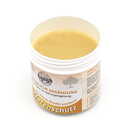 Bellfor Natürliche Salbe für Pfotenschutz Hunde Calendula, Kokosfett & Insektenfett – Natürlicher Schutz gegen Schnee, EIS & Streusalz - Antibakteriell und Pflegend - 100 ml.