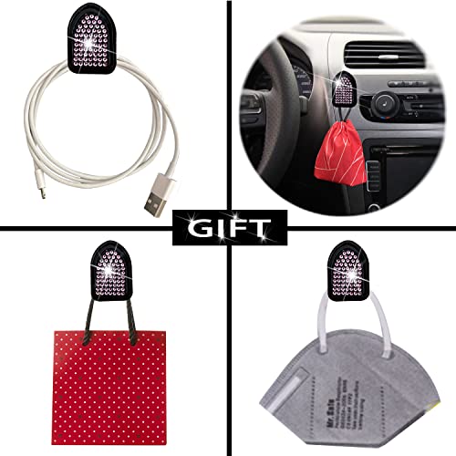 Image of Air Vent Clips Car Accessories,Shiny Crystal Bear Car Air Freshener Vent Clip, Car Interior Interior Decoration，Holiday Gift for Boys Girls Friends Family (Pink）