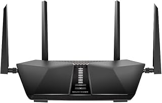 NETGEAR Nighthawk RAX50 AX5400 WiFi 6 Router - 5.4Gbps Speeds, 2500 Sq Ft Coverage for 25 Devices, Gaming & Streaming
