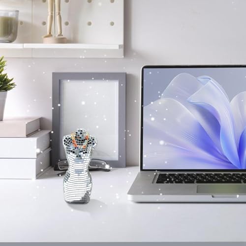 Fovolat Ornamentos de bola de discoteca - Bolas de discoteca com design de corpo feminino, decoraçõe