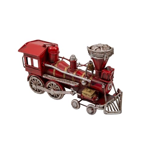 Berfutall-11'' Iron Classic Red Truck Pick-up Model Collectible Vehicle Decoration, Metal Truck Christmas Decor ，Unique Blend of Vintage, Rustic, Farmhouse Truck Decor for Table Top Decor. (D Small)