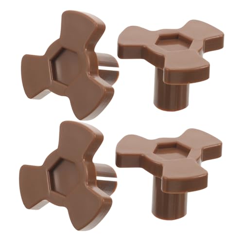 Didiseaon 4 piezas Soporte para Bandeja Giratoria de Microondas Acoplador de Eje para Placa de Horno Fácil Instalación Conexión Estable para