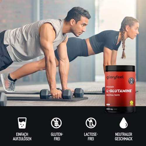 L-Glutamin Pulver 600g vegan - Geschmacksneutral - 5.000mg reines, bioaktives L-Glutamin pro Portion - 120 Portionen Vorrat - Hochdosiert & leicht löslich – Bild 6