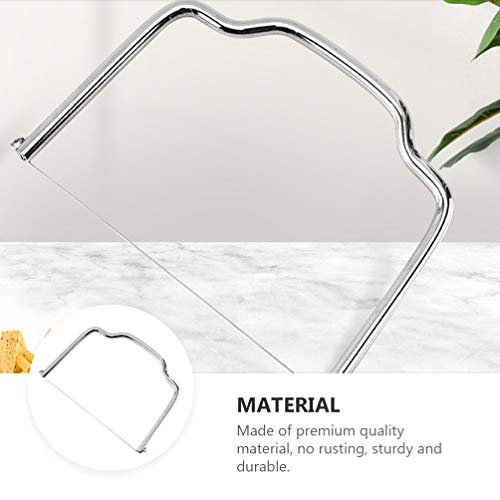 Cabilock 2 cortadores de arame de manteiga de queijo de aço inoxidável, fatiador de queijo, corte fá