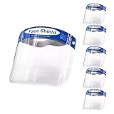 5Pcs Pantalla Protección Facial-FUSIYU Protector Facial Antivaho,Visera de Protección Facial,Reutilizable, Ligera,Azul- para Hombres y Mujeres,Enviar desde Europa
